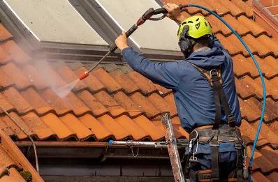 Démoussage et hydrofuge de toiture à Vecoux